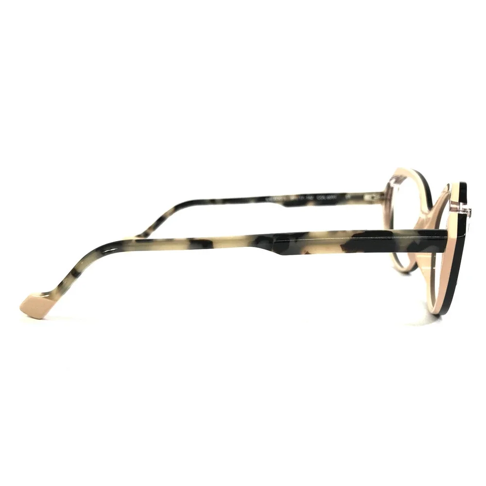 Face A Face Eyeglasses Frames KALEDO 1 COL 6091 ER Black on Soft Pink 49-17-142